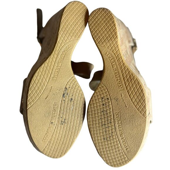 Stuart Weitzman Beige Wedges - Picture 4 of 11